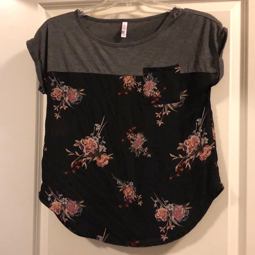 Floral/Gray T-Shirt